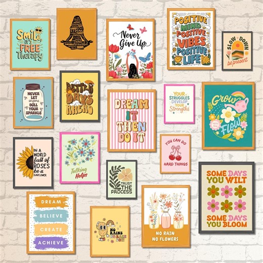 Set of 32 Mental Health Wall Art Prints | Therapy Counseling Posters | Psychology Posters | Trendy Wall Art | Inspirational Prints - Etsy