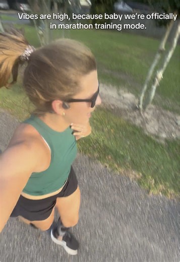 Here’s to the next 20 weeks of my whole personality being marathon training. Time to romanticize my life through sweat,tears,and carbs. #runtok #marathontraining #runner #runcommunity #alabama #marathon #training #run #runningtips #running #fyp #foryoupage #foryoupageofficiall #viral #trainingplan #slowrunner #summerrunning @CRZ YOGA @Brooks Running @Drink LMNT @honeystinger