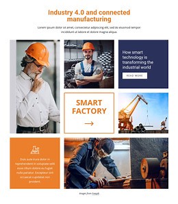 Industry and connected manufacturing - Template by Nicepage