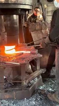 Inside the forging factory Workers Transform Glowing Steel Into Massive Rings #airhammer #heavyduty