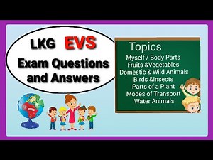 Lkg evs question paper/Ukg evs question paper/Lkg Evs oral exam questions
