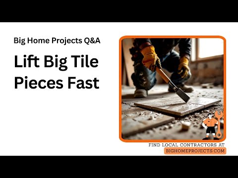 Large-Chunk Tile Lift Technique Thinset Release Angle