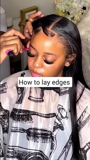 ✨ How to Do Edges | Sleek Baby Hair Tutorial 💇🏽‍♀️ #babyhairs