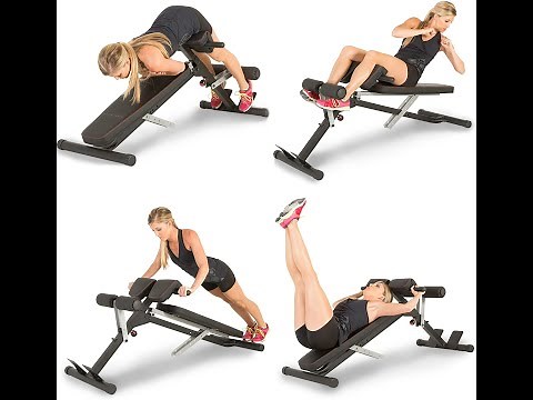 Fitness Reality X Class Multi Workout Abdominal/Hyper Back Extension Bench