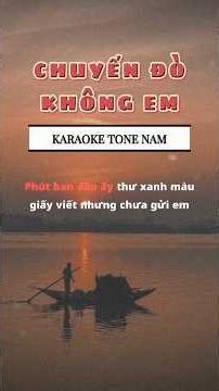 Chuyến Đò Không Em - Karaoke Tone Nam | Bản Phối Mới Nhất by Vân Hùng Cover