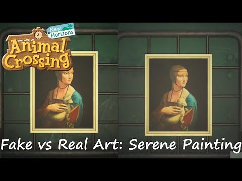 Animal Crossing: New Horizons - Fake vs Real Art: Serene Painting
