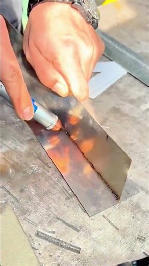 welding metal plates using precision micro tig welding torch for high quality industrial fabrication