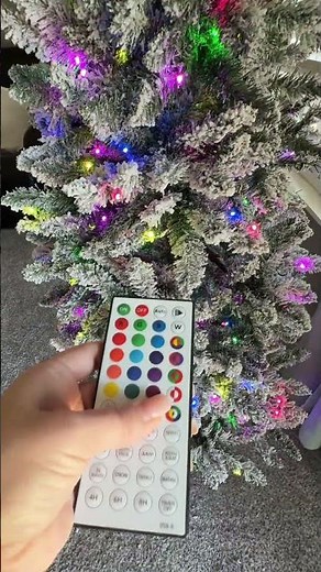 ✨Bring the magic home—this snowy Christmas tree with color-changing RGB lights turns any room into a