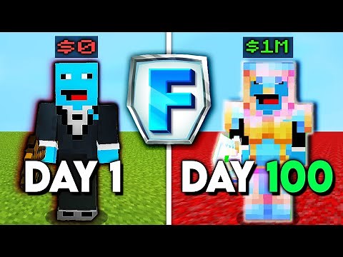 Surviving 100 Days on the Fresh SMP...Can I get Rich?