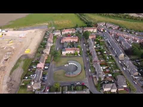 springwell village drone view tyne and wear England UK DJI mini mavic