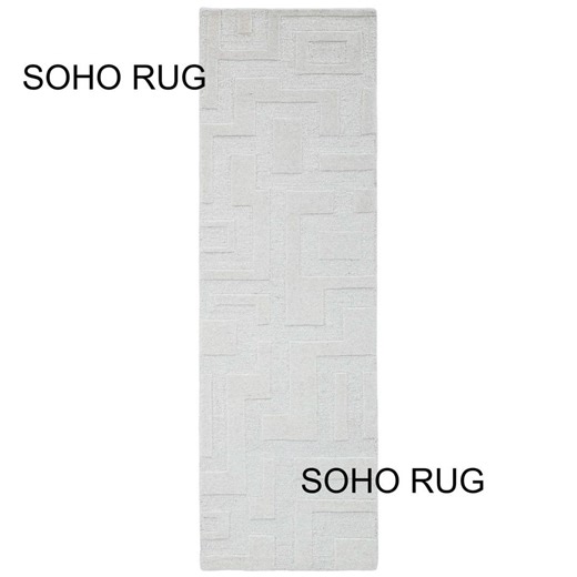Modern Maze Pattern Wool Runner, Luxury Cream Greek Key Style Rug, Soho Collection Hand-tufted Entryway Carpet, Neutral Textured Runner - Etsy