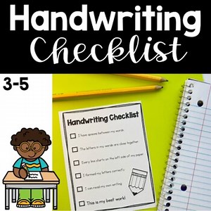 Handwriting Checklist | Digital & Printable