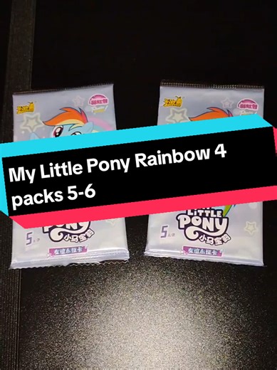 Packs 5-6 contain SR Baby Spike, R Angel Wings, R Hayseed Turnip Truck, SSR Crystal Spike, TR Princess Twilight Sparkle, FR Photo Finish, MTR Fluttershy, SR Fluttershy, and FR Pinkie Pie #mylittlepony #cards