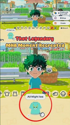 That Legendary MHA Moment Recreated ❤️‍🔥 My Hero Academia #tomodachilife #deku #animelover