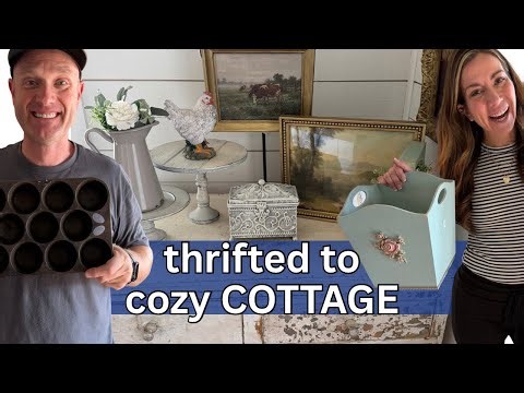 Thrift With Me Goodwill Spring Home Decor And Vignette Makeovers - cozy COTTAGE style