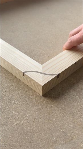 Curved Spline Miter Joint #shorts #woodworking #diy