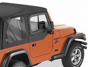 Bestop Upper Door Sliders for Jeep Wrangler, Wrangler Unlimited 1997-2006 - Black Diamond Bestop Jee
