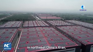 3.5K views · 236 reactions | The "Asia No.1" smart logistics center in China's Xi'an, run by China's online retailer giant JD.com, realized carbon neutrality in 2021. Check out how 100,000 square meters of photovoltaic power generation equipment supports the center | China Xinhua Sci-Tech | Facebook
