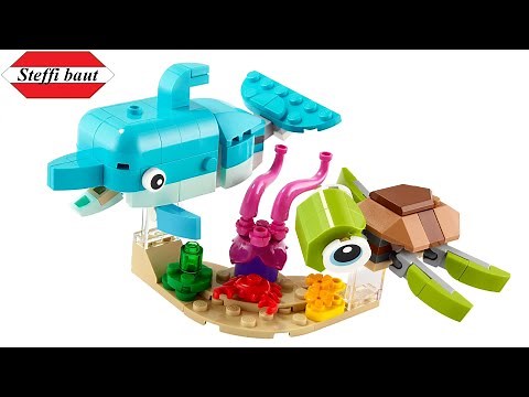 LEGO Creator 31128 Dolphin and Turtle unboxing & speed build