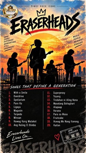 With a Smile 🎸 Eraserheads Greatest Hits | Timeless OPM Classics 🇵🇭