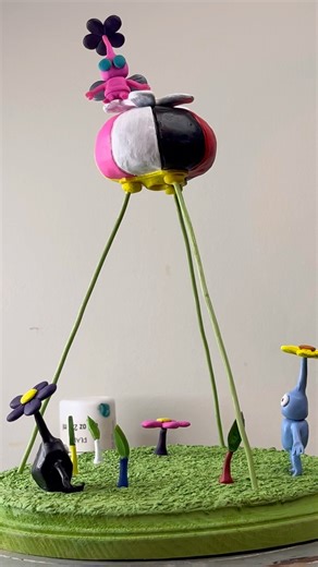 Sculpting Miniatures polymer clay ~ Pikmin #art #pikmin