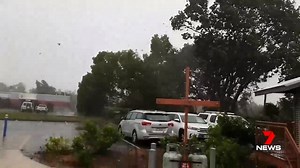 See the force of Tropical Cyclone Marcus in Northern Territory as a tree tumbles at a Darwin caravan park. Story: https://yhoo.it/2pioEPL Report in 7 News at 6pm. Video: Leigh Clarke #Darwin #TCMarcus #7News | 7NEWS Adelaide