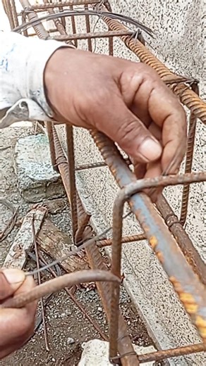 Reinforcement Work in Construction | Steel Bar Placing | Site Work#viral #youtube