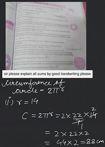 EXERCISE 11.3 ve C9 EXERCISE 11.3 (b) 28 min (c) 21 cm \qquad T... | Filo