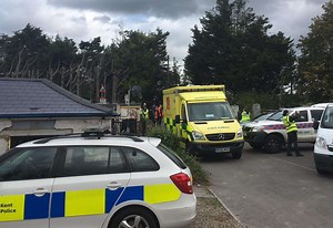 Train crashes into vehicle at level crossing