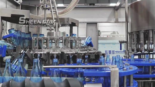Full Set Pure Automatic Bottled Water Filling and Capping Machinery Liquid Filling Production Line Glass Bottle Filing Machine