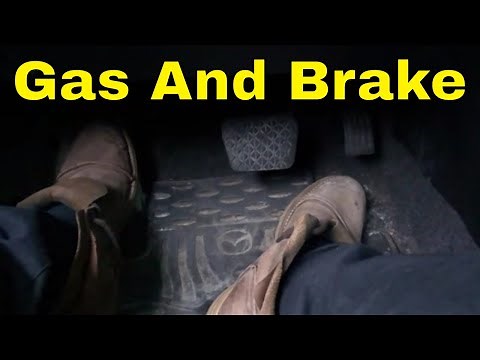 Using The Gas And Brake Pedals-Beginner Driving Lesson