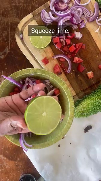 24K views · 170 reactions | A popular in Sri Lankan cuisine!  Frying the bitter melon and mixing it with just a few simple ingredients—tomatoes, onion, lime, and chilies—balances the bitterness of the melon and adds a delightful crunchiness. For this recipe, we used Ganjyu bitter melon, but any variety will work! | Baker Creek Seeds | Facebook