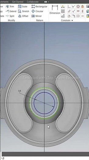 PART-12 | Lid Modeling in Autodesk Inventor | Step-by-Step | shorts | DEVELOPMECH
