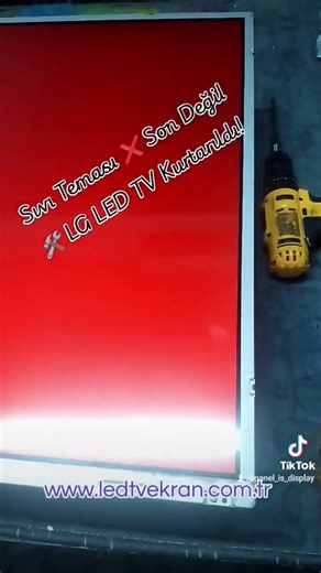 Sıvı Temaslı LG LED TV Nasıl Kurtarıldı?