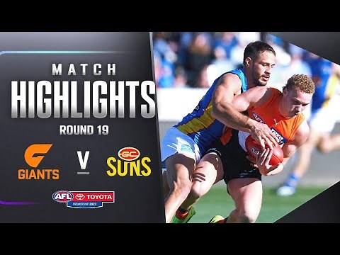 GWS Giants v Gold Coast Suns Highlights | Round 19, 2023 | AFL
