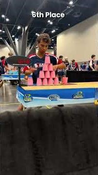 Cup stacking at the Junior Olympics! #sportstacking #cupstacking #speedstacking #speedstacks #fast