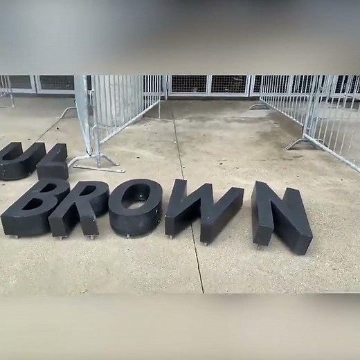 WATCH: Paul Brown lettering removed from Bengals' stadium