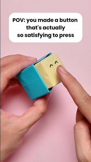 satisfying paper button toy / easy origami craft