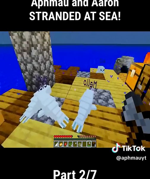 Aphmau and Aaron STRANDED AT SEA! - Part 2-7 #aphmau #fyp