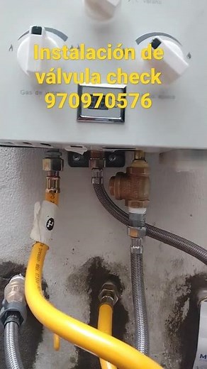 Instalación de válvula Check