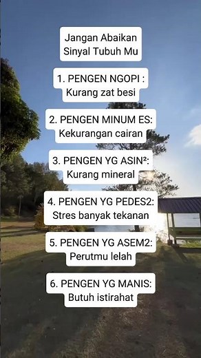 jangan abaikan ❌ #motivasidiri #jagadiri #jagakesehatan #quotes #motivasidiri