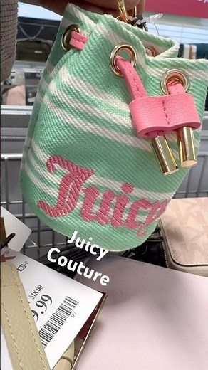 JUICY COUTURE RETRO GREEN PARADISE & LEMON DRAWSTRING BUCKET MINI BAG #juicycouturebags