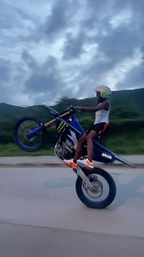 Lil_E | I am on that monster #450yzf 🚀 . All we got is big dreams🔋 . #sizedontmatter #lil_e374 #12 #bikelife #sxm #safety #control #motivation... | Instagram