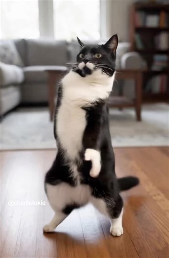 🤣😂 🐈‍⬛ Classy Cat Dancer #dancingcat #musicsong