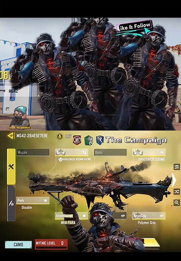 MG42 Campaign Attachments and Gameplay in COD Mobile