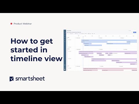 Getting started in Smartsheet's timeline view