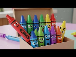 Counting Crayons in the Box 🖍️📦 | Learn Numbers for Kids | Fun Counting Adventure