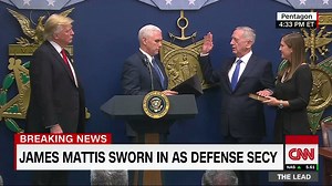 Retired Gen. James Mattis is sworn in as secretary of defense at the Pentagon. cnn.it/liveblog | CNN Politics