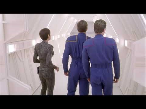 Trip, T'pol and Archer enter repair station