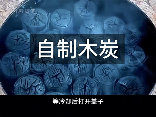 不花一分钱，在家也能制作出无烟无明火的天然木炭